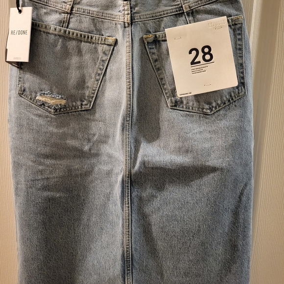 RE/DONE Midi Denim Skirt - Picture 6 of 8